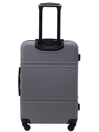 Wrangler 4 Pc. ABS Spinner Luggage Set with 20" & 25" Suitcases and Packing Cubes, Sharkskin