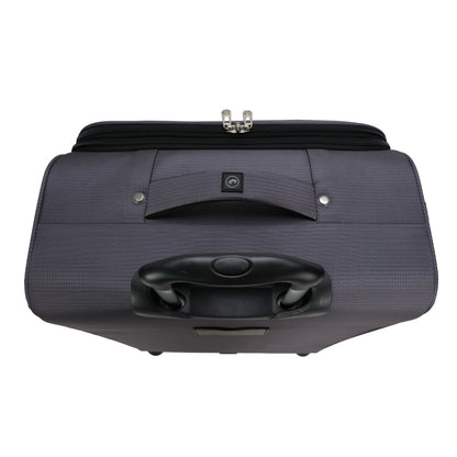 Protege 26-inch Gravity Free Softside Upright Checked Travel Luggage, Grey, Adult