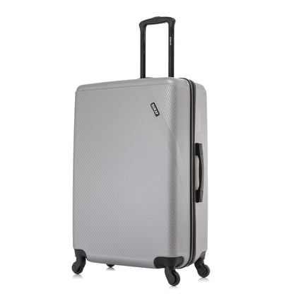 DUKAP Discovery 28" Hardside Lightweight Luggage with Spinner Wheels, Handle and Trolley, Pink