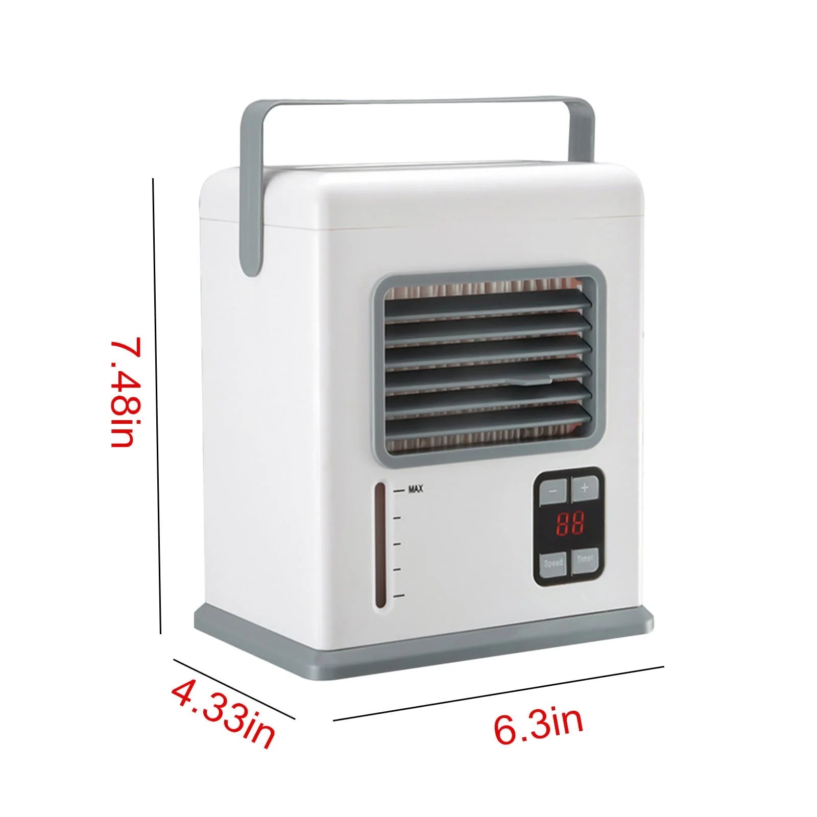 Dezsed Portable Air Conditioners Clearance Portable Air Conditioner, Evaporative Air Cooler In 2 Speed, Usb/Ac Air Conditioner with Timer for Home Office, Bedroom White