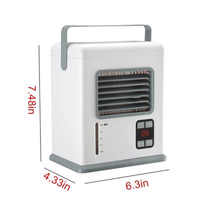 Dezsed Portable Air Conditioners Clearance Portable Air Conditioner, Evaporative Air Cooler In 2 Speed, Usb/Ac Air Conditioner with Timer for Home Office, Bedroom White