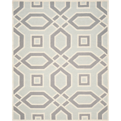 SAFAVIEH Cambridge Judith Geometric Wool Area Rug, Grey/Ivory, 8' x 10'
