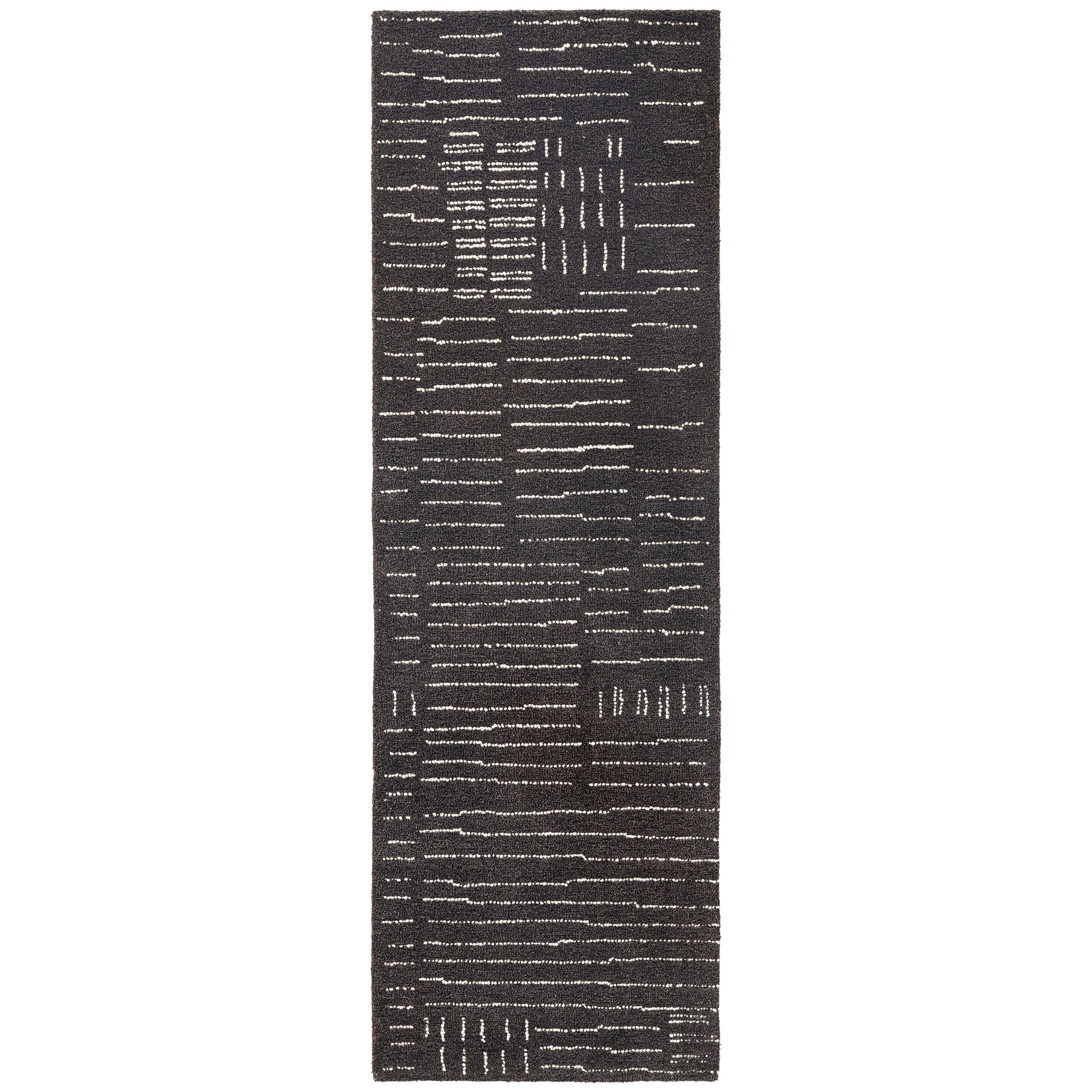 Obeetee Nomad Wool Area Rug Collection, Nina Charcoal