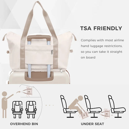 Luggage Sets 4 Piece, ABS Durable Suitcase with Travel Bag, Carry On Luggage Suitcase Set with 360° Spinner Wheels