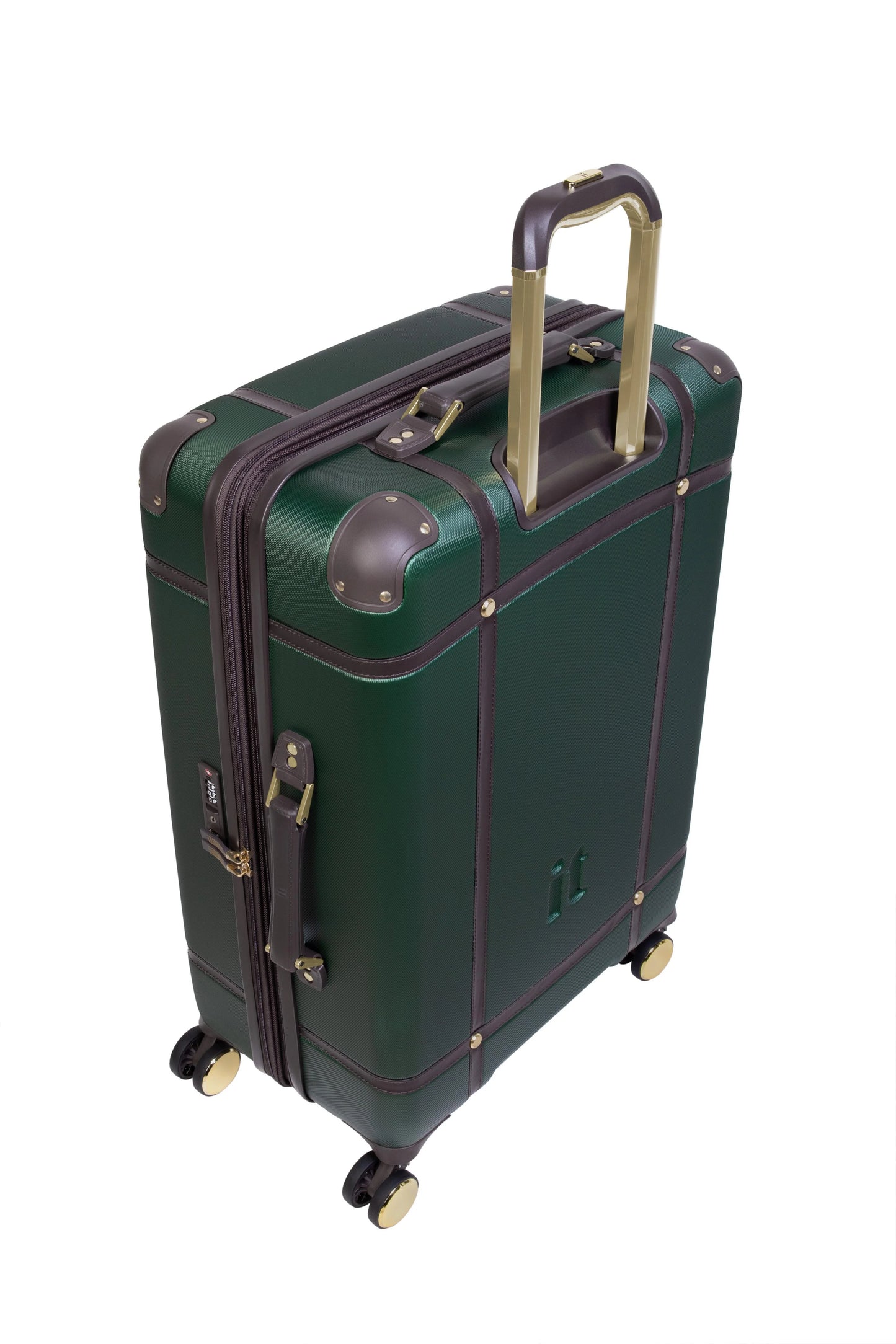 it luggage Superiority 28" Hardside Checked 8 Wheel Expandable Spinner, Black