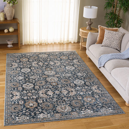 Safavieh Sutton Area Rug, Navy Brown, 6’ x 9’