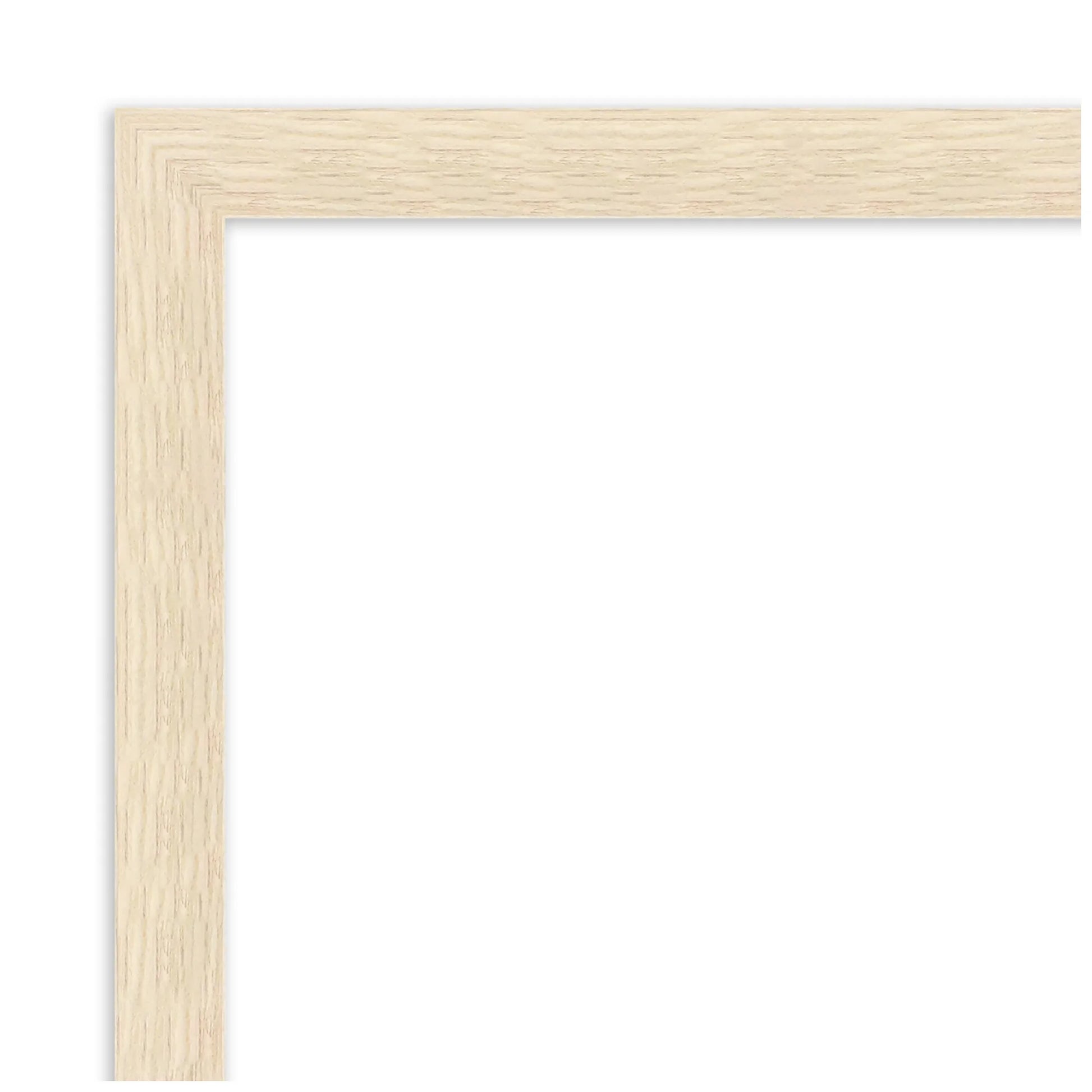 Amanti Art Woodgrain Stripe Beveled Wood Wall Mirror 22 x 18 in.
