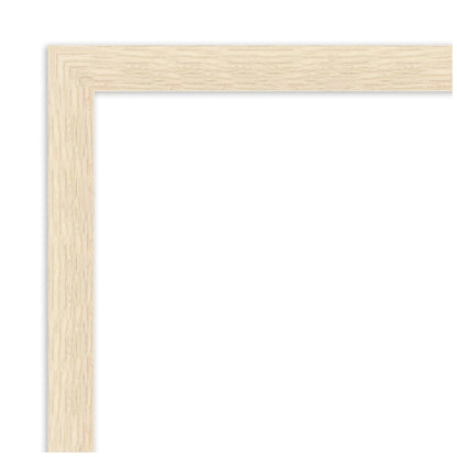 Amanti Art Woodgrain Stripe Beveled Wood Wall Mirror 22 x 18 in.