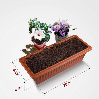 VIBESPARK 4Ft Planter Box 5-Tiers Vertical Raised Garden Bed with Drain for Patio Vegetables, Flowers Herb, 26" x 22.75" x 44.75"