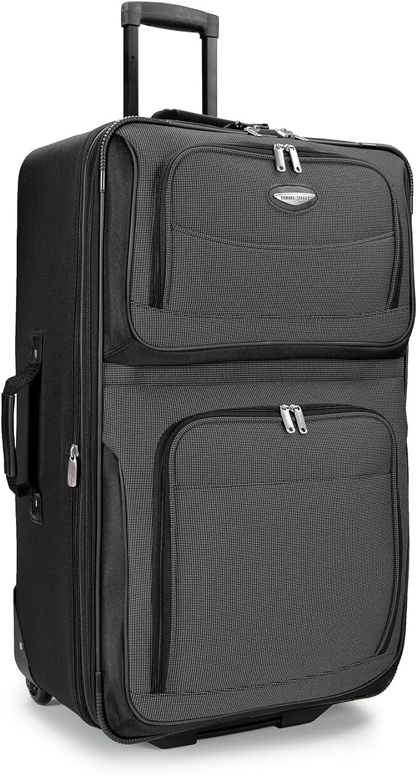Travel Select Amsterdam Softside Expandable Rolling Luggage, TSA-Approved, Lightweight, Gray, 29" Checked Large