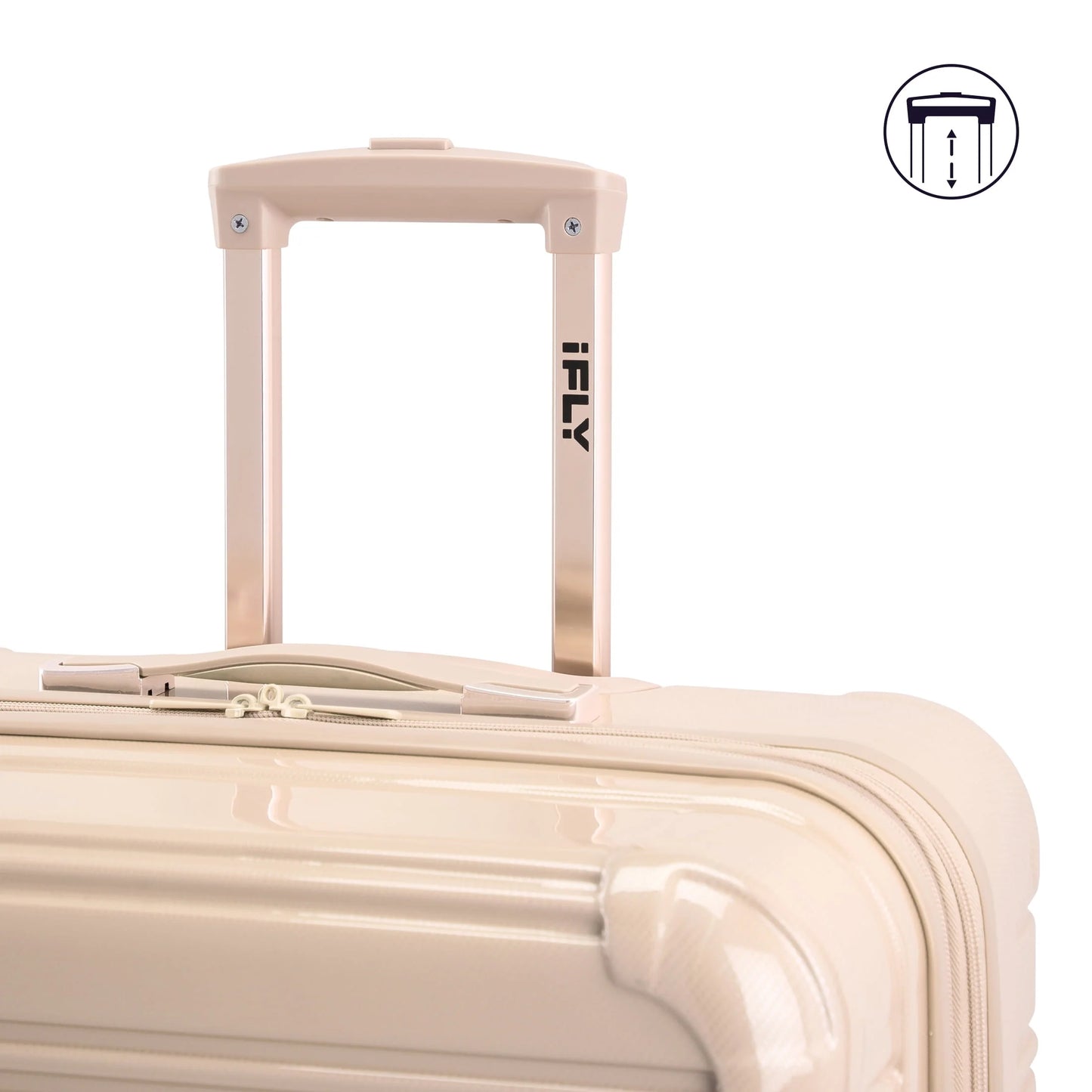 iFLY Hardside Fibertech Luggage 28" Checked Luggage, Champagne