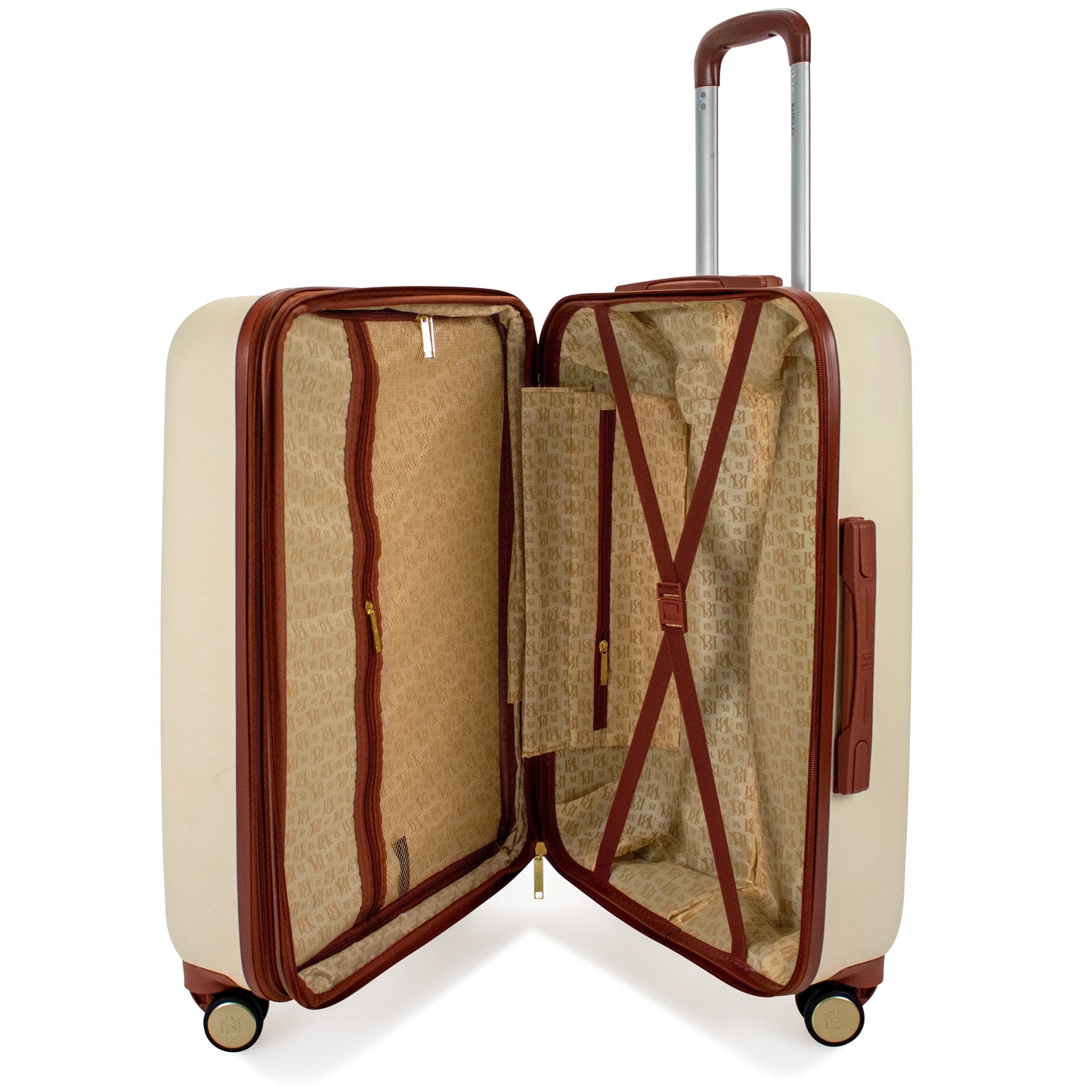 BADGLEY MISCHKA Mia 3 Piece Expandable Retro Luggage Set (Champagne)