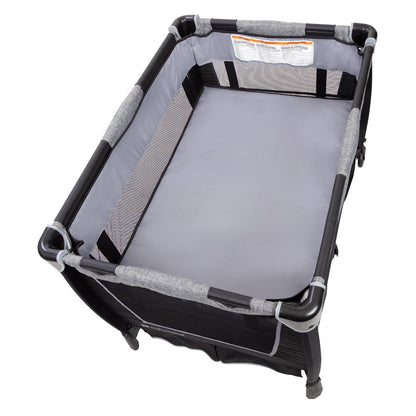 Baby Trend Simply Smart Nursery Center Playard with Bassinet and Travel Bag - Whisper Grey
