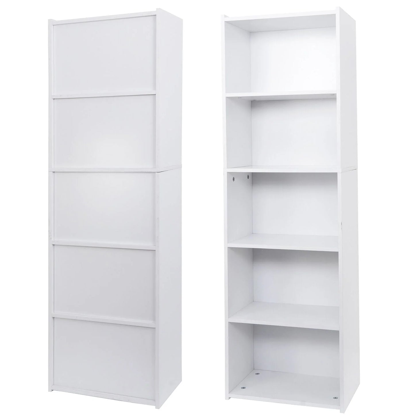 ZENSTYLE 5 Tier Bookcase Bookshelf Storage Wall Shelf Organizer Display Stand Home Office
