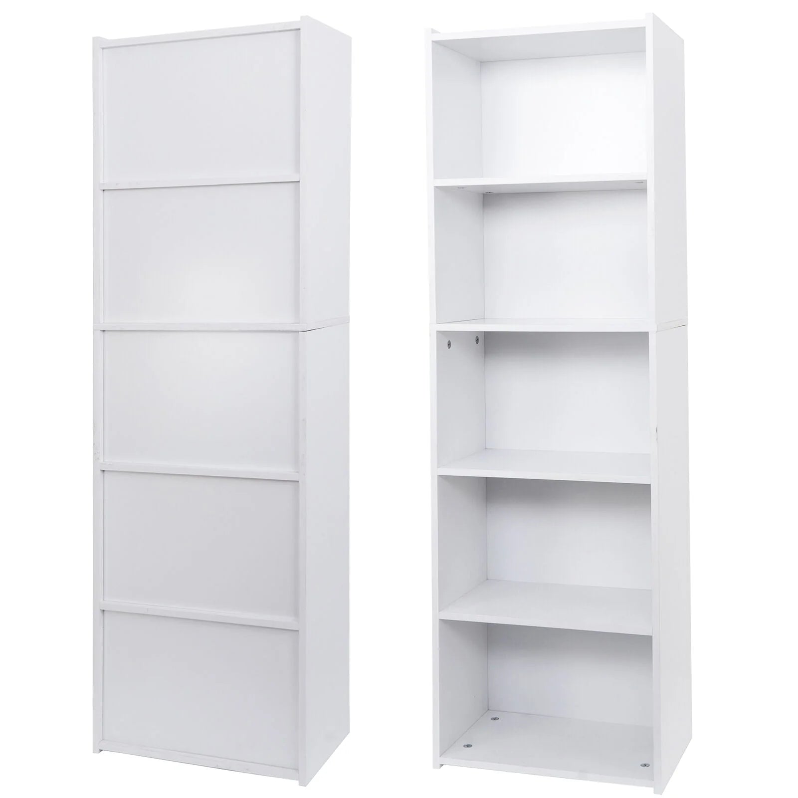 ZENSTYLE 5 Tier Bookcase Bookshelf Storage Wall Shelf Organizer Display Stand Home Office