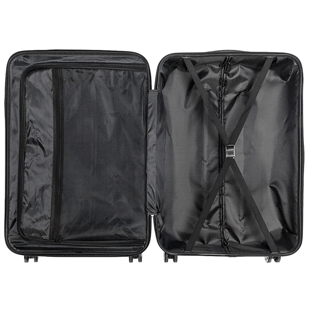 Barara King Luggage Set Suitcase,3-In-1 Multifunctional Large Capacity Traveling Storage Suitcase Black