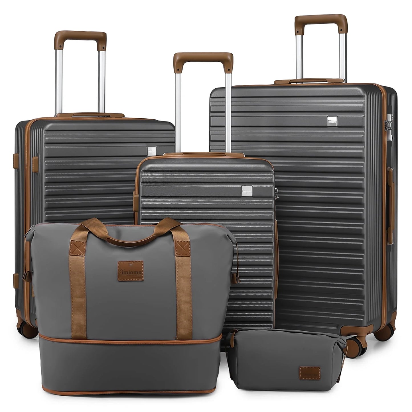 imiono Luggage Set 3-Piece Expandable Lightweight Hard Luggage Set with Swivel Wheels and TSA Lock
