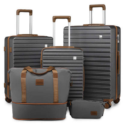imiono Luggage Set 3-Piece Expandable Lightweight Hard Luggage Set with Swivel Wheels and TSA Lock