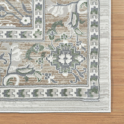 Sasha Area Rug, Adryan Beige Green, 7'10' x 10'