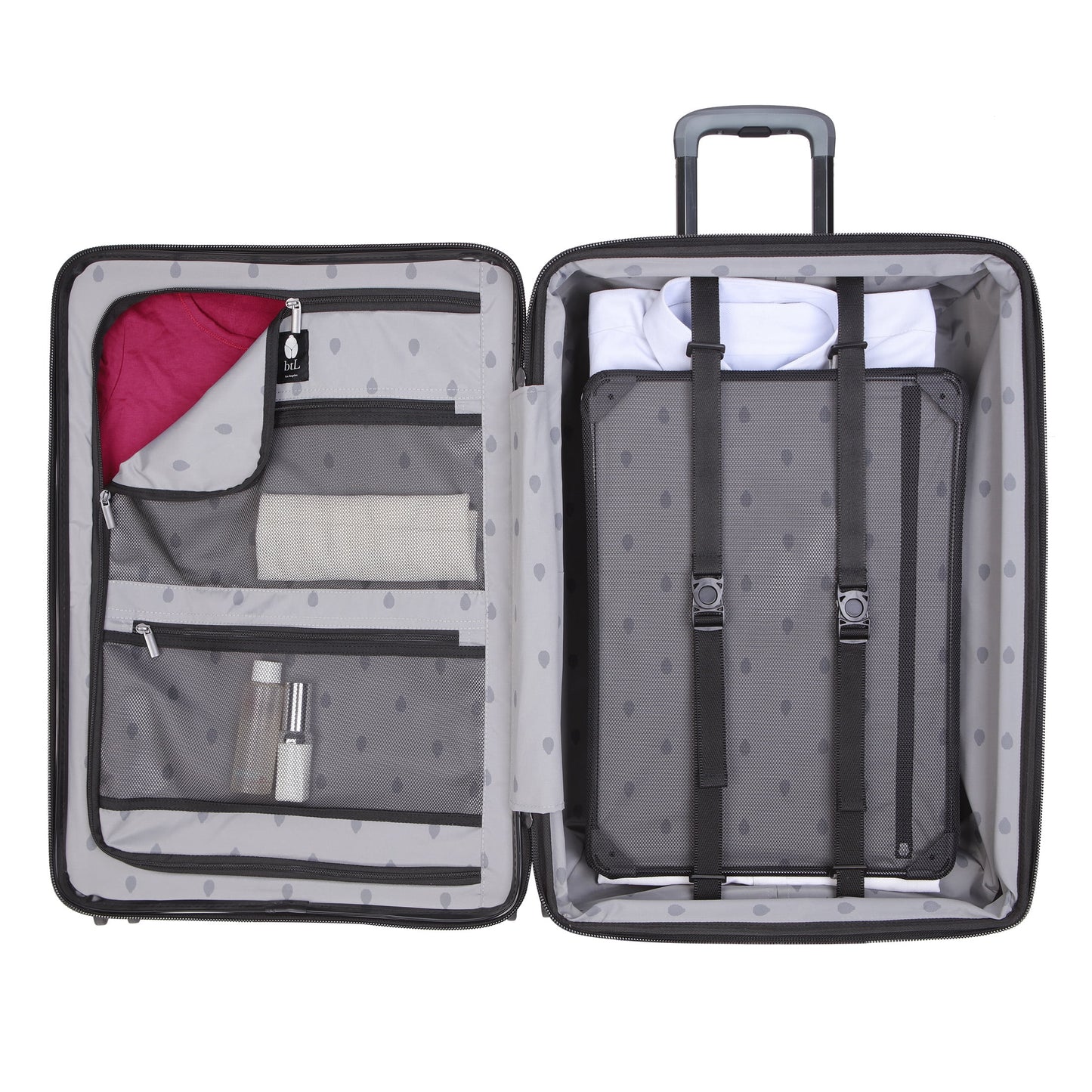 btL 20-inch Expandable Hardside Carry-on Upright Luggage, Black