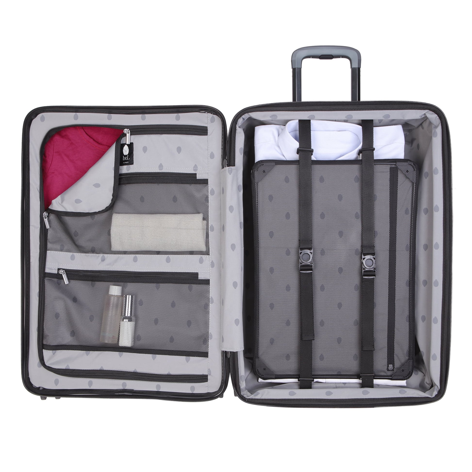 btL 20-inch Expandable Hardside Carry-on Upright Luggage, Black