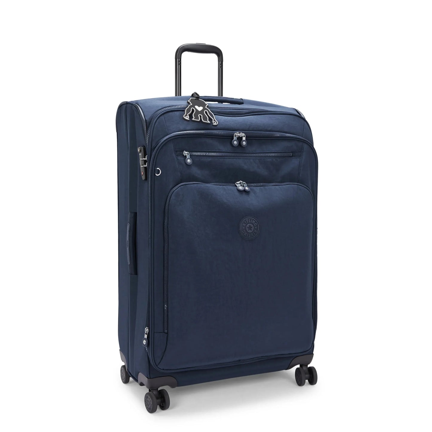 Kipling New Youri Spin Large 4 Wheeled Rolling Luggage Black Noir