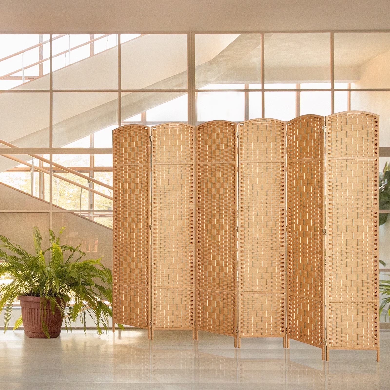 3-Panel Room Divider, 6 ft Office Partition Walls Wood Divider Folding Portable Privacy Screen, Room Dividers and Folding Privacy Screens for Home, Room Separator Wall Dividers,Black