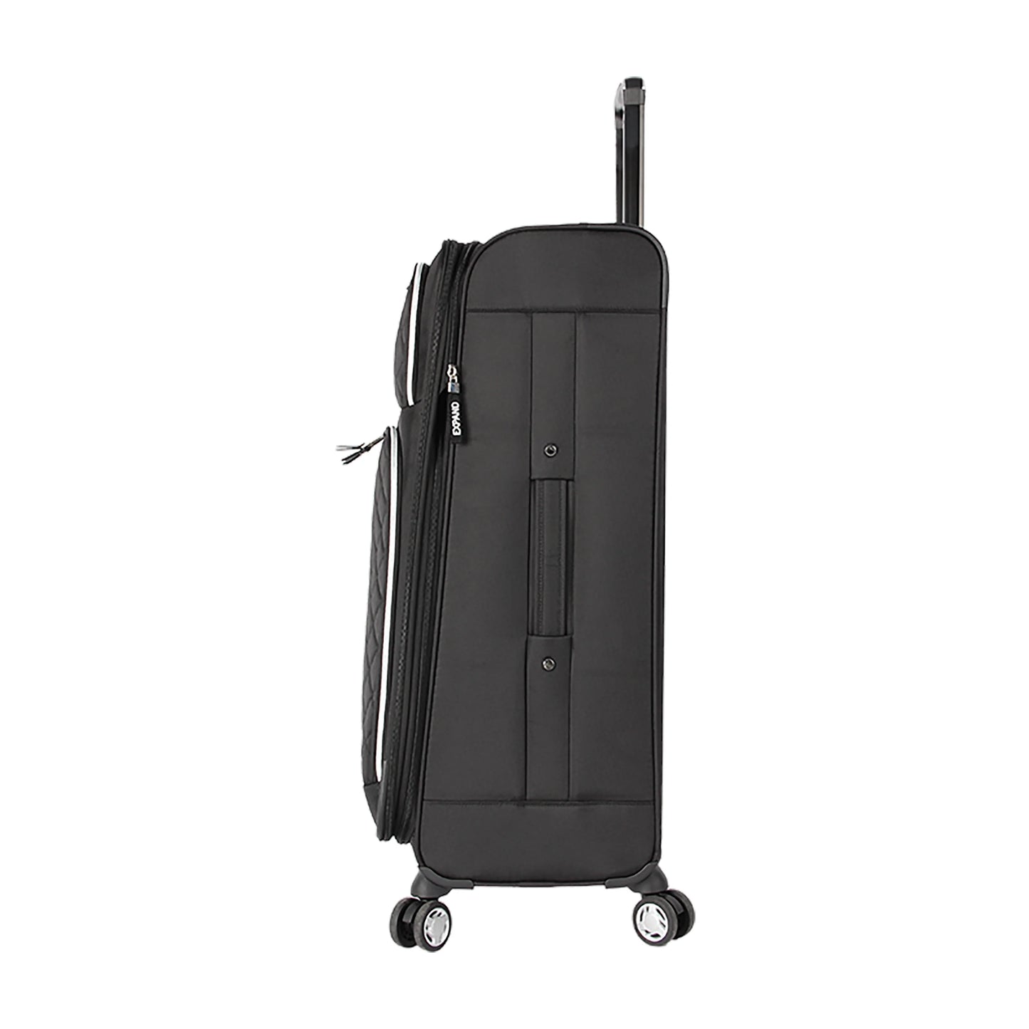 MADDEN NYC, Aesthetic Soft Side 28" Expandable Checked Luggage, Black