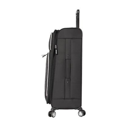 MADDEN NYC, Aesthetic Soft Side 28" Expandable Checked Luggage, Black
