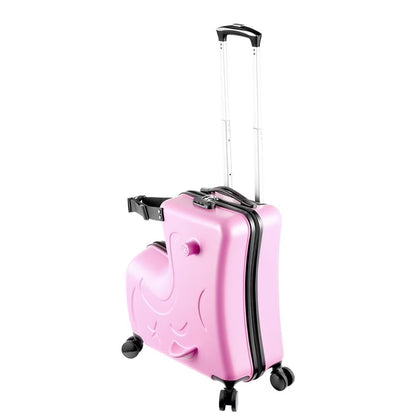 TOHU Kids Luggage, Kids Ride-on Luggage with Spinner Wheels Suitcase, Kid's Ride-On Suitcase Help Your Child Relax, Carry On Trolley Luggage with Password Lock, 20"