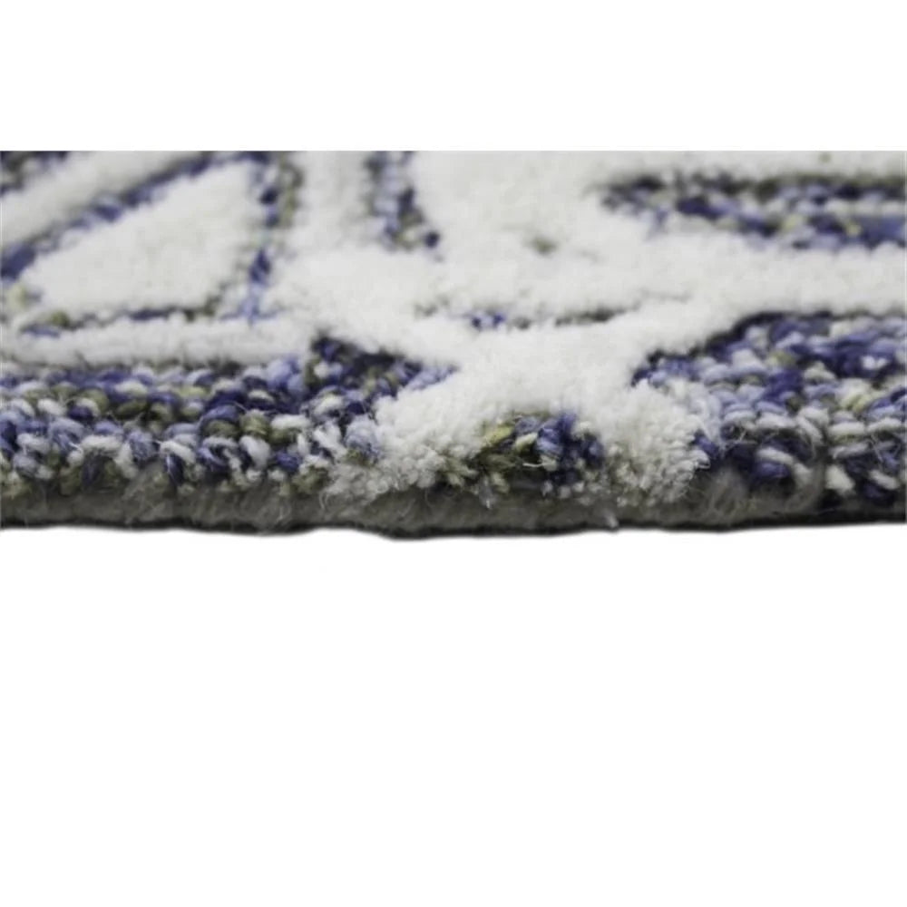 Bashian Verona Noland 3'6" x 5'6" Area Rug in Ivory and Blue