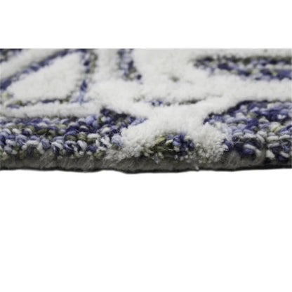 Bashian Verona Noland 3'6" x 5'6" Area Rug in Ivory and Blue