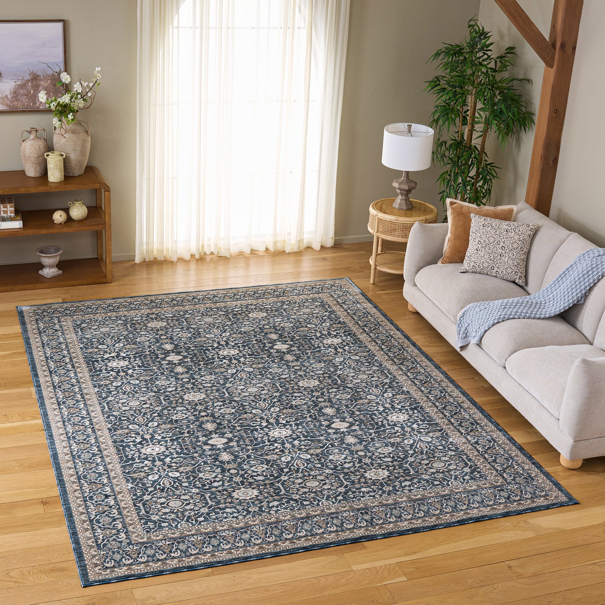 Safavieh Sutton Area Rug, Navy Beige, 8’ x 10’