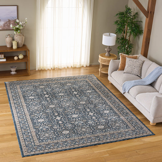 Safavieh Sutton Area Rug, Navy Beige, 8’ x 10’