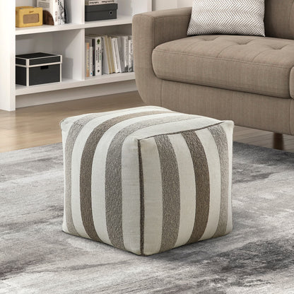 Footrest Ottomans Modern Square Pouf Multi-Color Jacquard Fabric Upholstered Ottoman, Non-Slip Floor Pouf, Bean Bag Chair, 1pc Sitting Pouf,Storage Ottomans