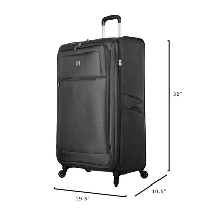 Protege, Arendale Soft Side 32°?Jumbo Expandable Checked Luggage, Charcoal