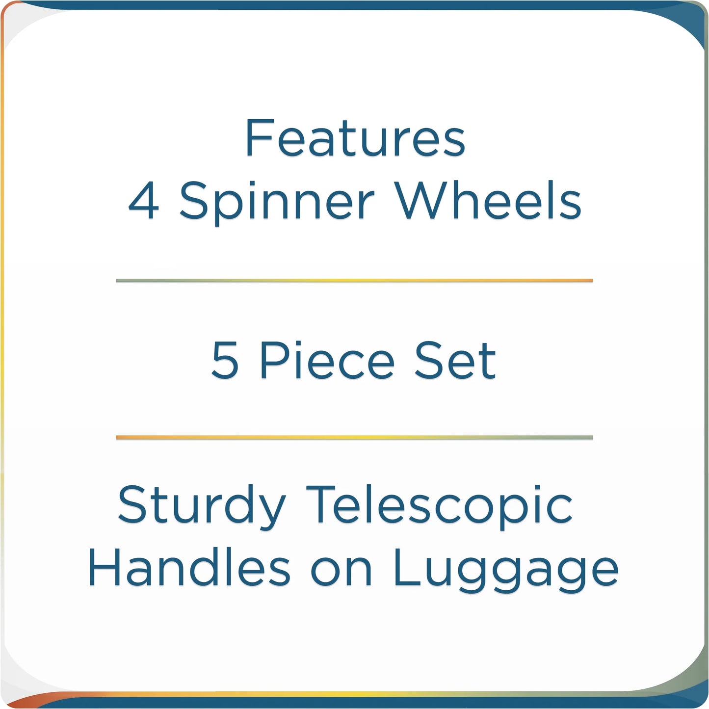 Protege 5-Piece Softside Spinner Luggage Set, Green