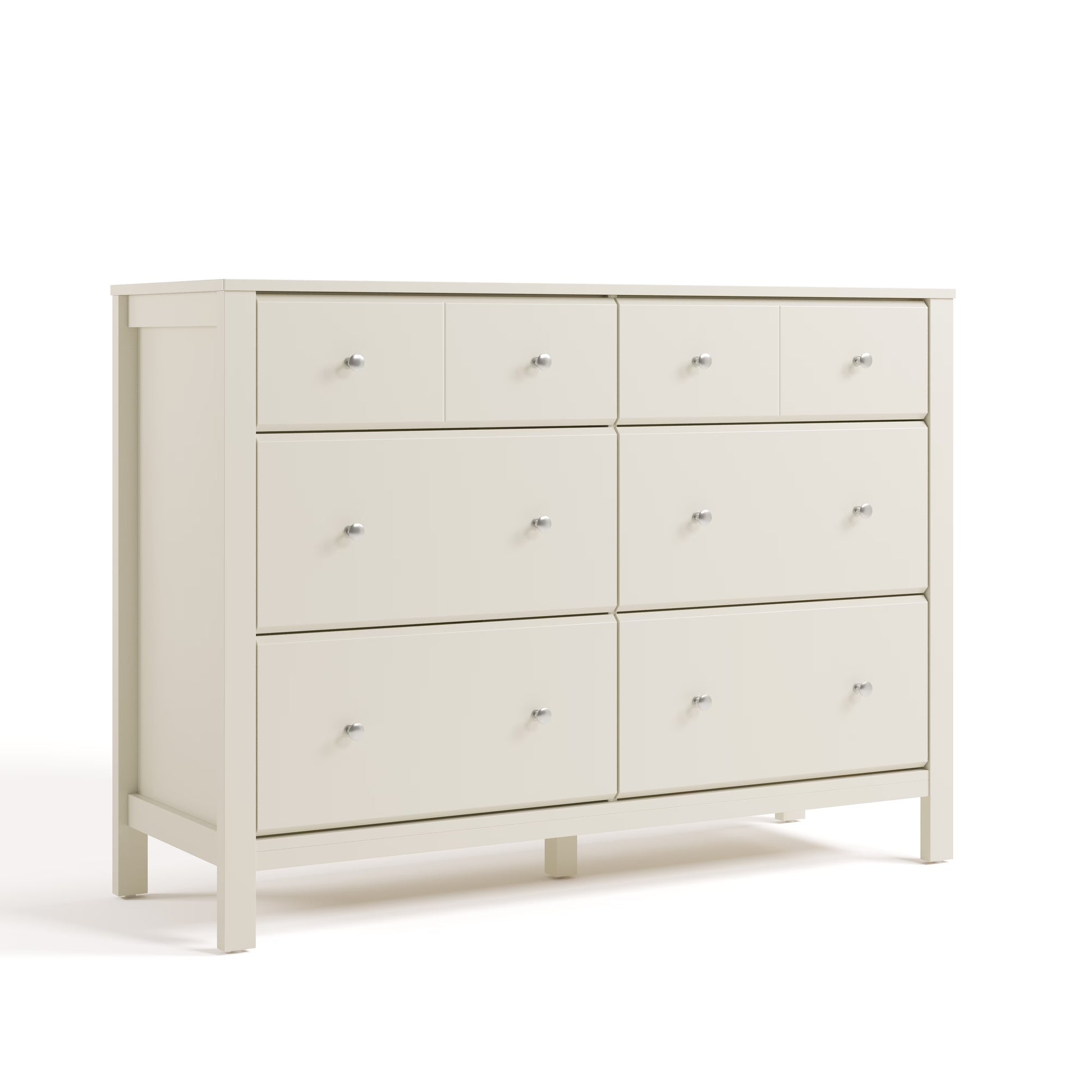 Storkcraft Horizon 6 Drawer Nursery Double Dresser, Driftwood