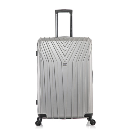 InUSA Vasty 28" Hardside Lightweight Luggage with Spinner Wheels, Handle, and Trolley, Gray