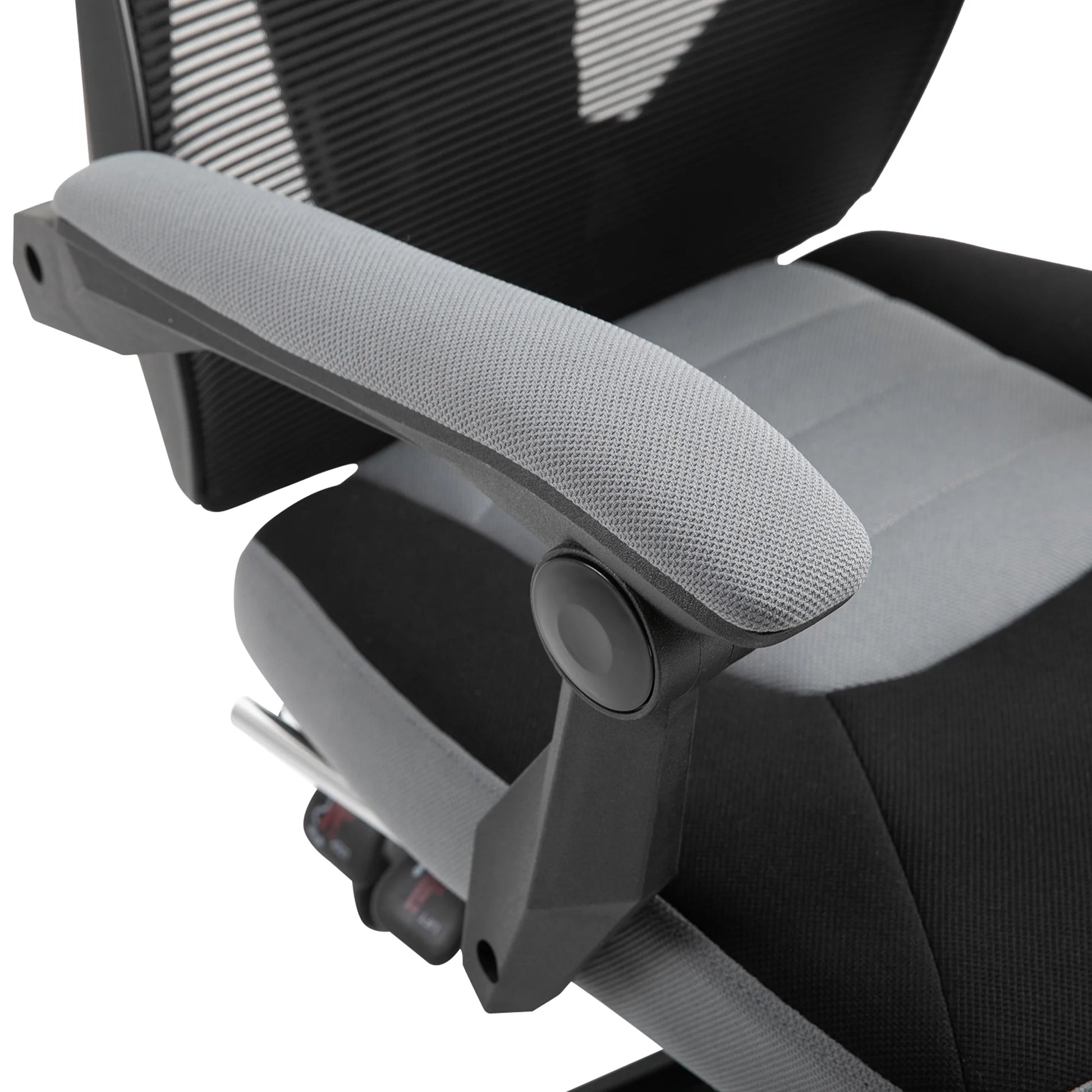 Vinsetto Ergonomic Home Office Chair High Back Armchair Computer Desk Recliner with Footrest, Mesh Back, Lumbar Support and Wheels, Gray