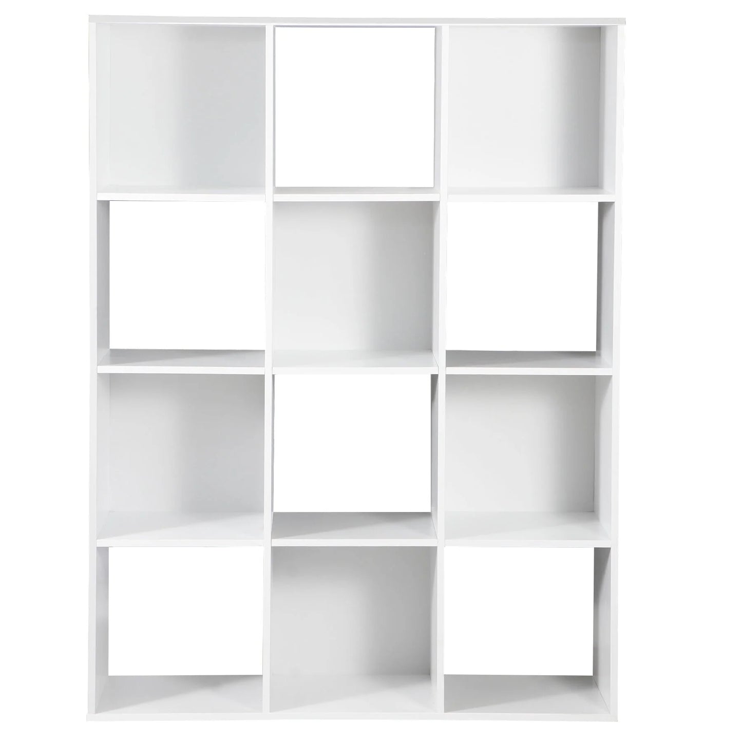 ZENSTYLE 12 Cubes Storage Shelves Organizer Bookshelf Display Cabinet for Home Office White