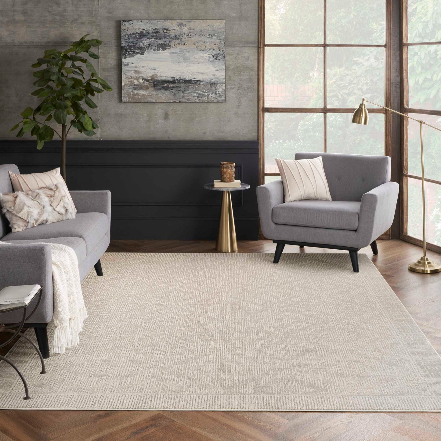 Nourison Arctic Area Rug Collection, Lumi
