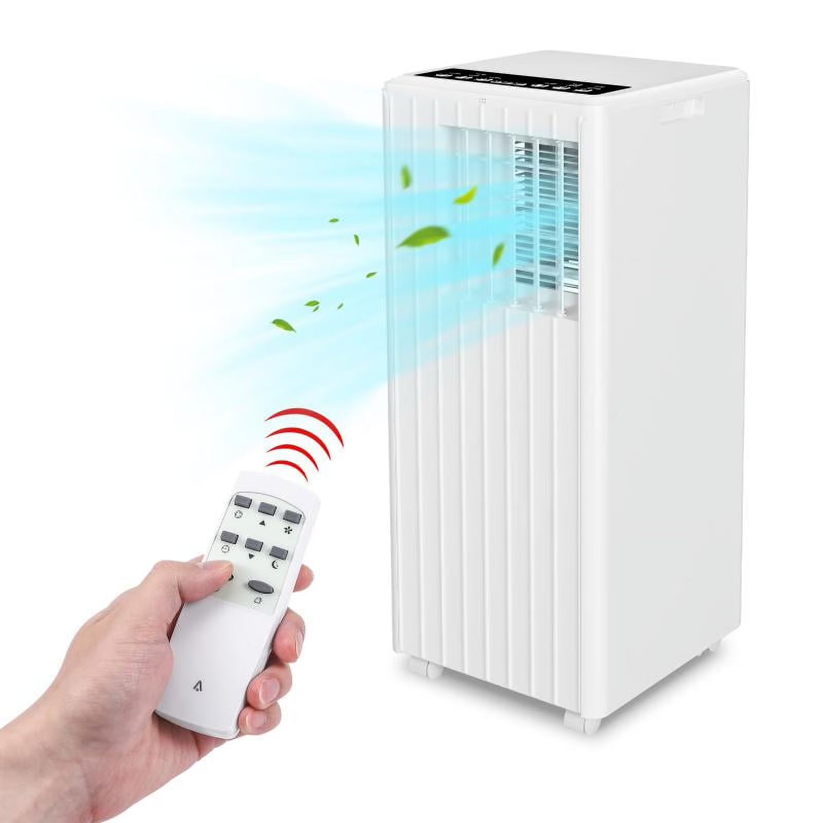 LingStar Portable Air Conditioner 8000 BTU, Air Conditioners for Room up to 350 Sq.ft.(15x20 ft2), Compact Indoor AC Unit, Window Installation Kit & Remote Control for Home Office Dorm Black