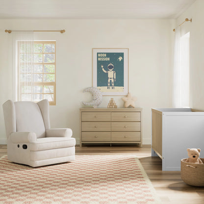 Storkcraft Alpine 6 Drawer Nursery Double Dresser, Driftwood