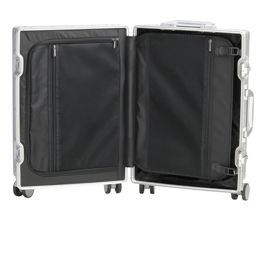 Sindermore 20 inch Aluninum Luggage Carry on Hardside Luggage with TSA Locks Spinner Wheels Zipperless