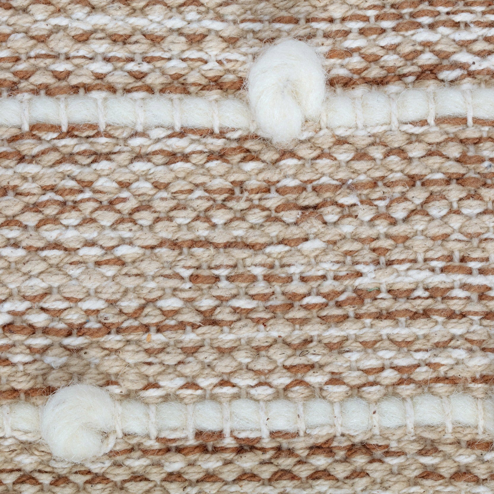 Anji Mountain Handloom Pouf, Woven with Wool