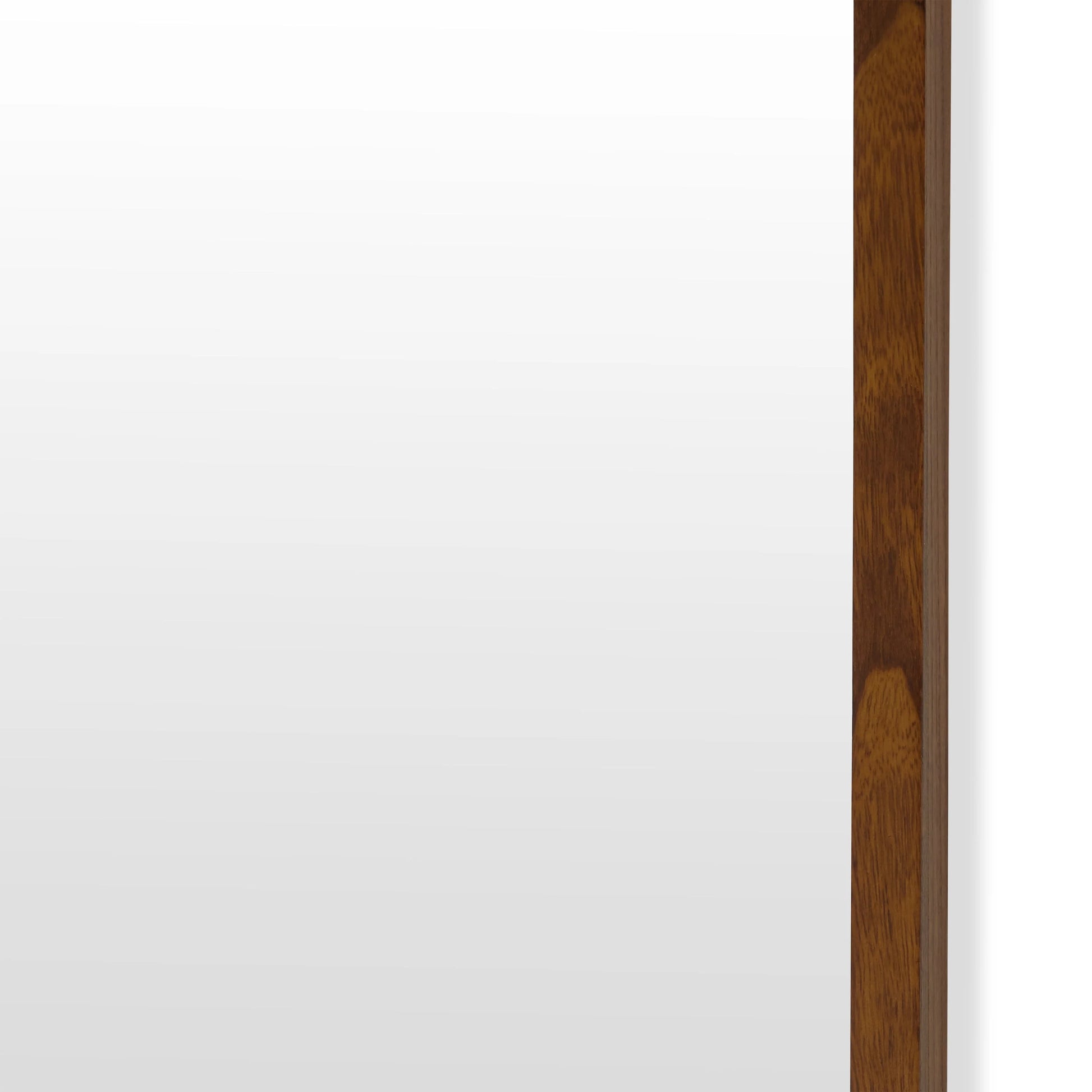 24" x 65" Brown Rectangle Wood Leaner Mirror by Drew Barrymore Flower Home