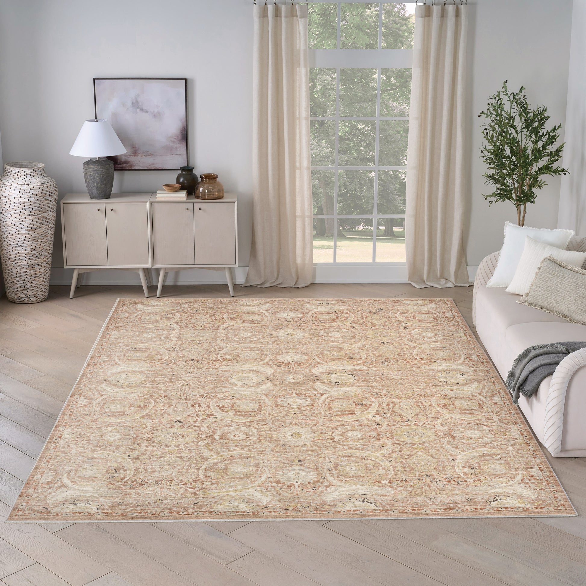 Nourison Antiqua Area Rug, Leigh, 9’ x 12’7”