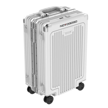Phantomgoggo Hard Shell Carry On luggage with Front Open Laptop Compartment with Tsa Locks Suitcase with Spinner Wheels Luggage with Telescopic Handle 22 x14.5x 9 Inches