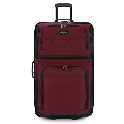 Travel Select Amsterdam Expandable Rolling Upright Luggage, Burgundy, 29" Checked Large